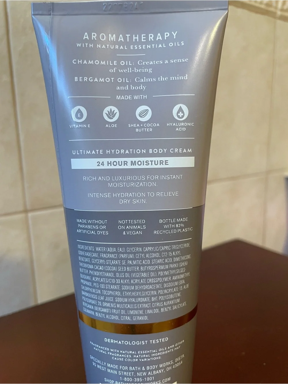New BATH & BODY WORKS “SLEEP” BLACK CHAMOMILE CREAM Lotion Aromatherapy Bergamot